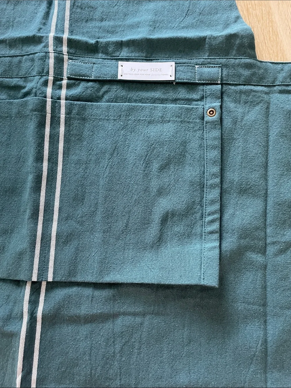 Anthropologie Teal Apron with Front Pocket